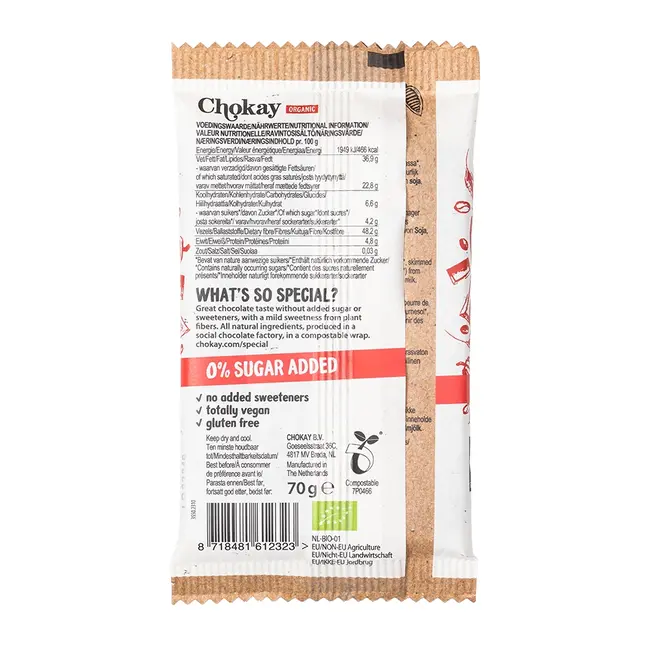 Chocoladereep - Amazing Dark - 70g - BIO