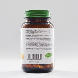 Puur Mieke Vitamine D3 en K2 - 2000 IU  en 50mcg - 90 softgels