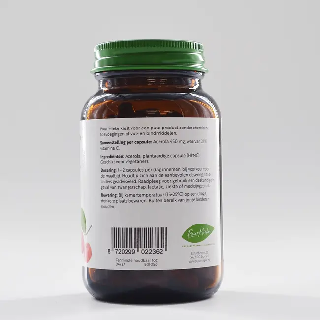 Acerola - Vitamine C - 450mg - 90 caps
