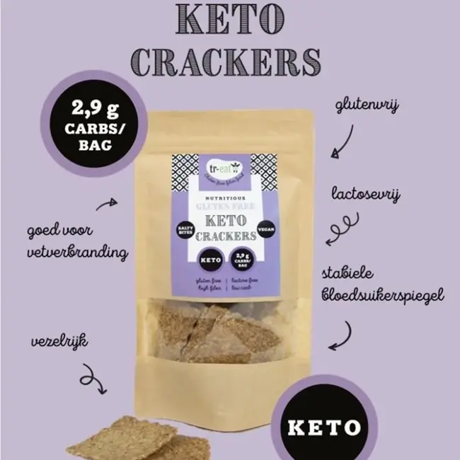 KPNI Keto Crackers - 60g