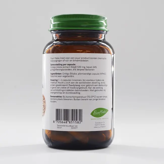 Ginkgo Biloba - 530mg - 60 caps