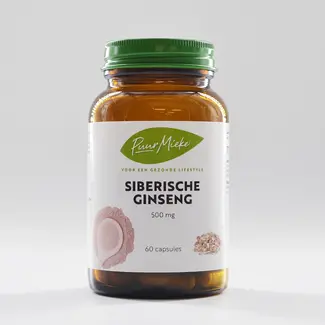 Puur Mieke Siberische Ginseng - 500mg - 60 caps THT 01-09-2026