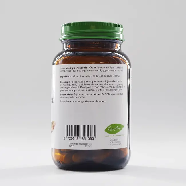 Groenlipmossel - 525mg - 60 caps