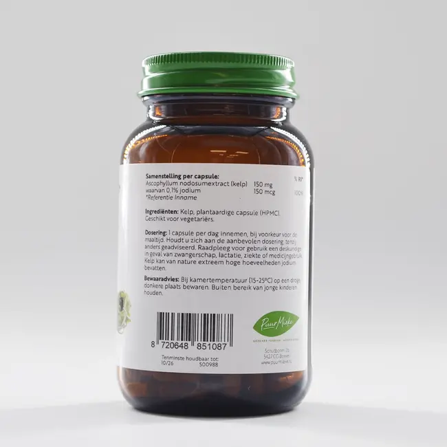 Jodium uit Kelp - 150mcg - 180 capsules