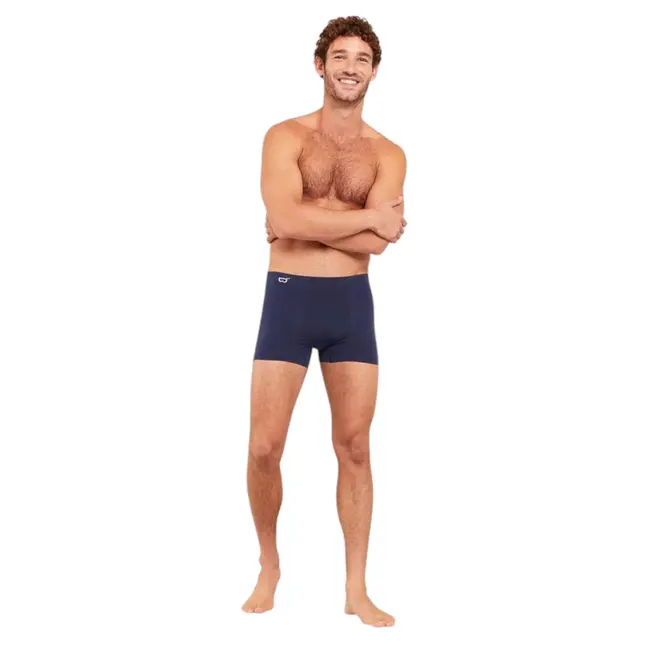 Bamboe Boxershort Heren - Donkerblauw - Naadloos