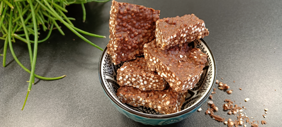 Chocolade quinoa bites