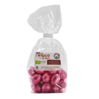 Wiloco Paaseitjes 'Wit' - Gevuld met praliné - 150g - BIO