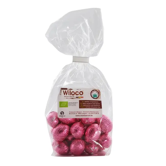 Paaseitjes 'Wit' - Gevuld met praliné - 150g - BIO
