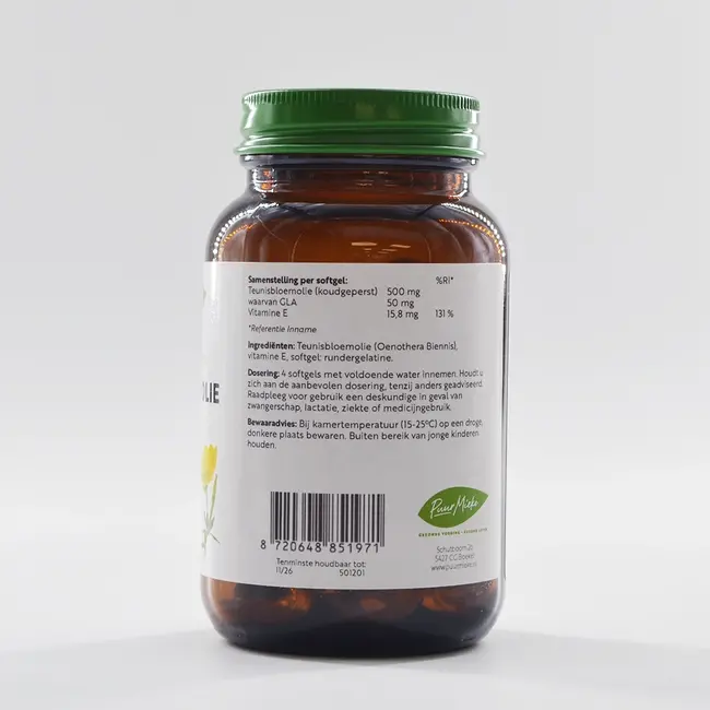 Teunisbloem olie - 500mg - 100 softgels