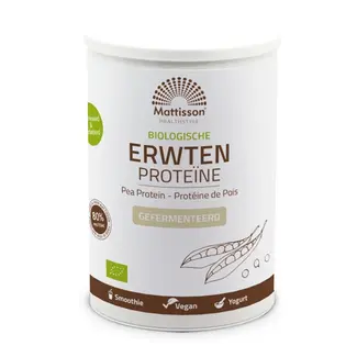 Mattisson Erwten Proteïne gefermenteerd 80% -  350g - BIO