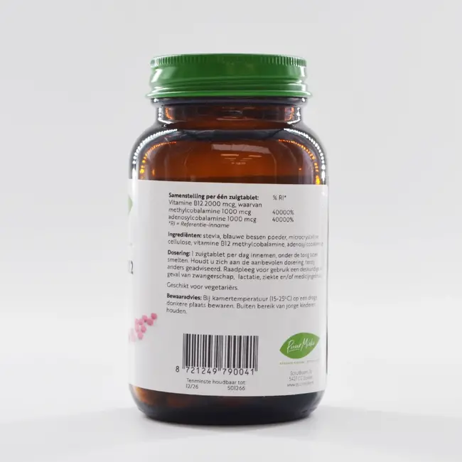 Vitamine B12 - Actieve vorm - 2000mcg - 120 zuigtabletten