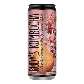 Rudy's Kombucha - Peer & Wilgenroosje - 330ml THT 30-05-2026