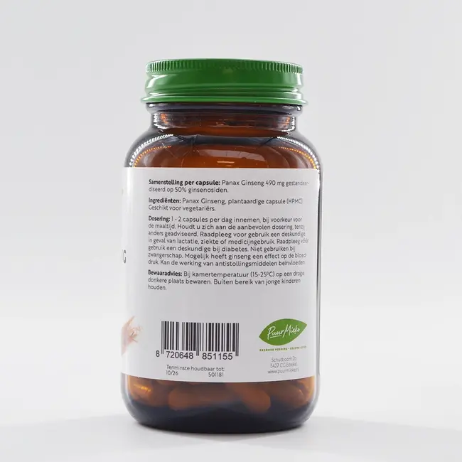 Panax Ginseng - 490mg - 60 caps