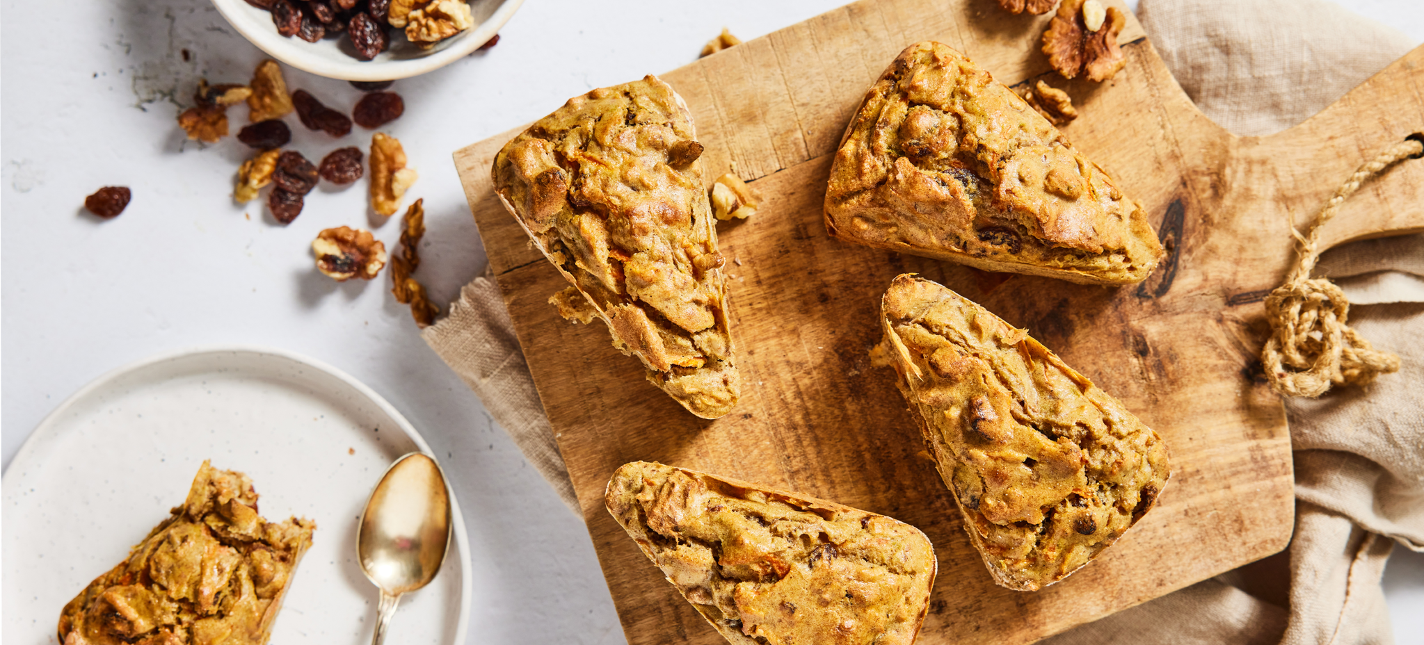 Chufa broodjes met rozijnen en walnoten