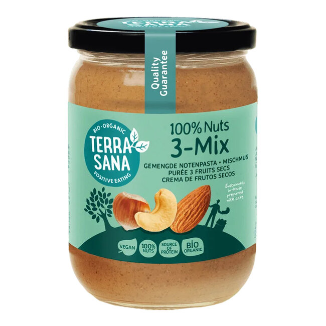 3-Mix gemengde notenpasta zonder pinda - BIO