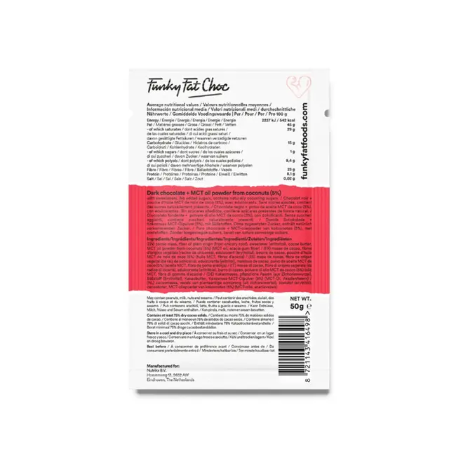 Pure Chocolade met MCT - BIO