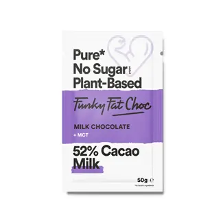 Funky Fat Choc Melk Chocolade met  MCT - BIO