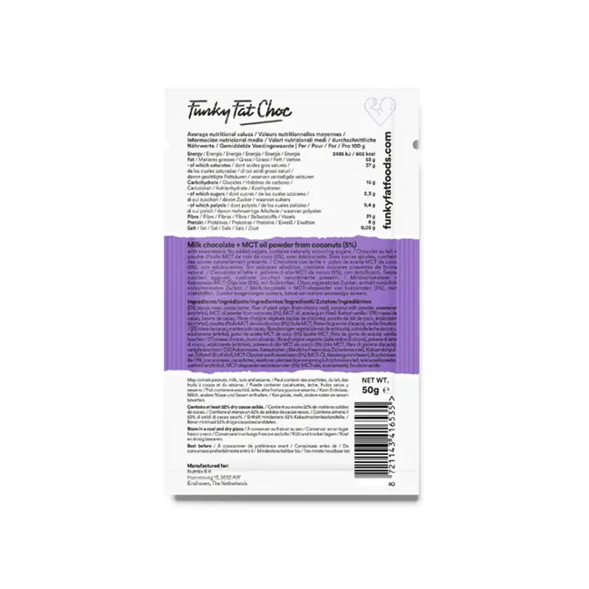 Melk Chocolade met  MCT