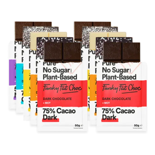 Chocolade met MCT Mix - 10x50g