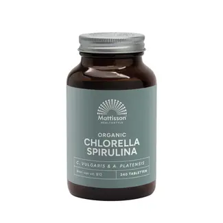 Mattisson Chlorella Spirulina - 240 tabletten  - BIO