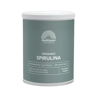Mattisson Spirulina Poeder - Arthrospira platensis - 125g - BIO