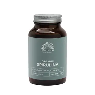 Mattisson Spirulina - Arthrospira platensis - (240 tabletten) 500mg - BIO