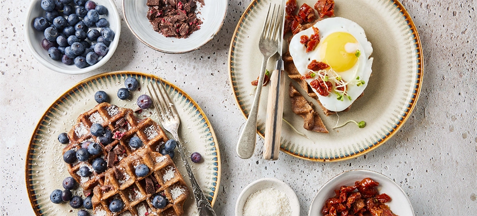 Basisrecept voor wafels met bakbananenmeel