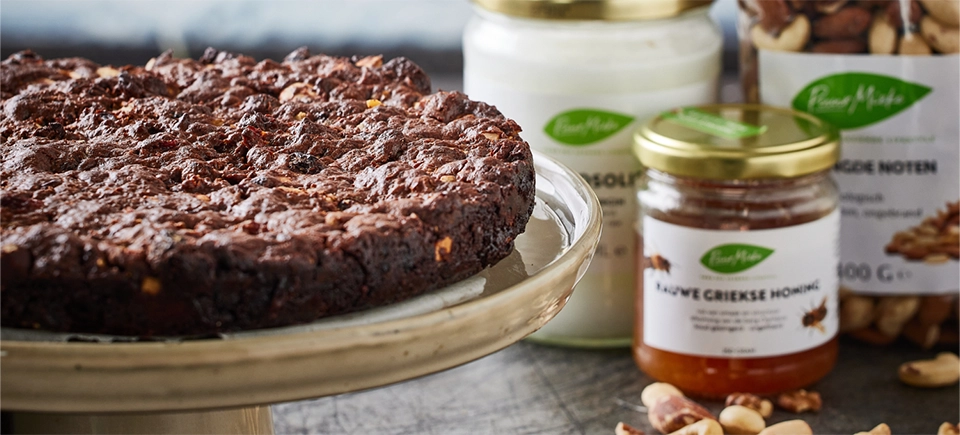 Panforte met gedroogd fruit en noten