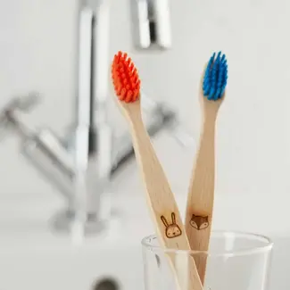 ecoLiving Tandenborstel voor Kinderen - Beukenhout