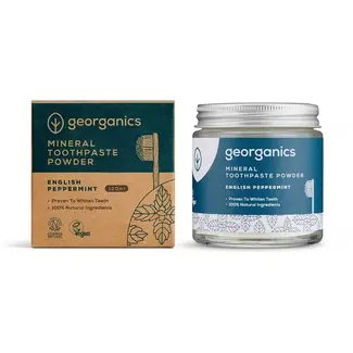 Georganics Tandpasta Poeder - Engelse Pepermunt - 60ml