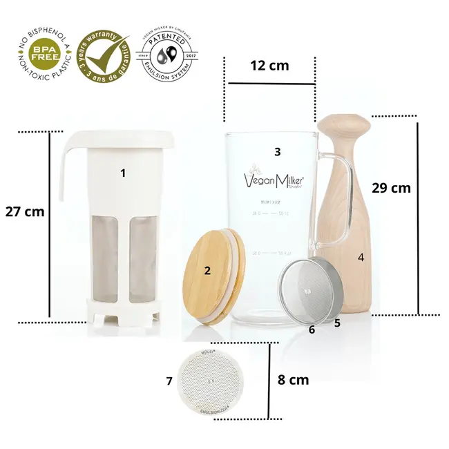 Vegan Milker - Notendrink-Maker - Mülsi Soul Glas