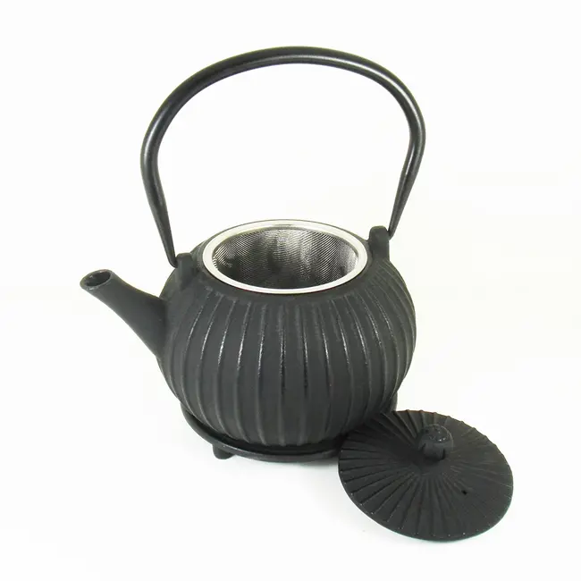 Theepot Gietijzer Zwart