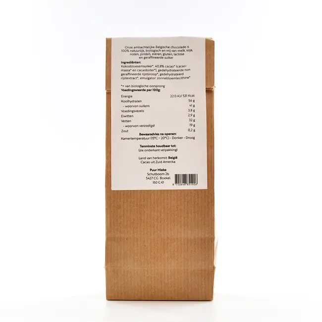 Chocoladedruppels - Milky- Allergeenvrij - 150g - BIO THT 13-07-2026