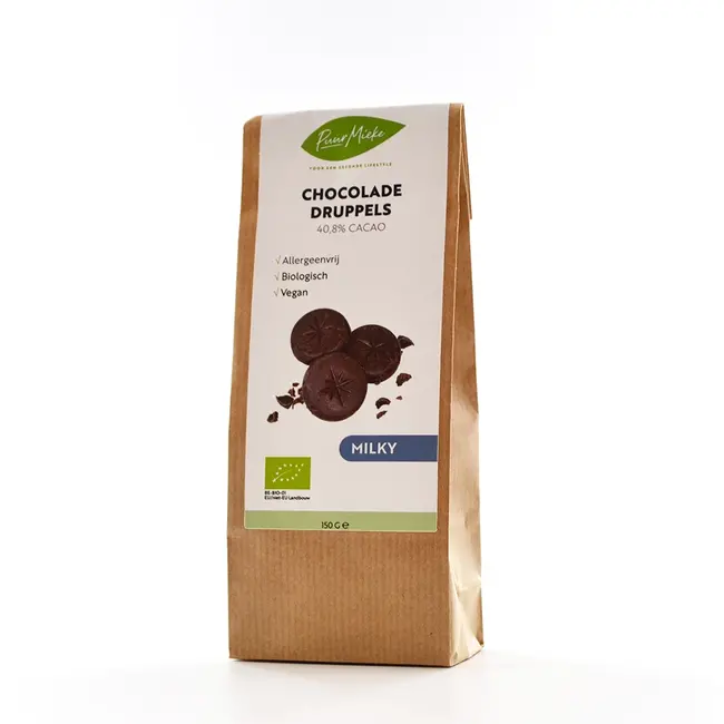Chocoladedruppels - Milky- Allergeenvrij - 150g - BIO THT 13-07-2026