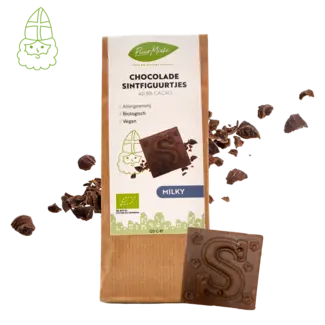 Puur Mieke Chocolade Sintfiguurtjes Milky - Allergeenvrij - 120g - BIO