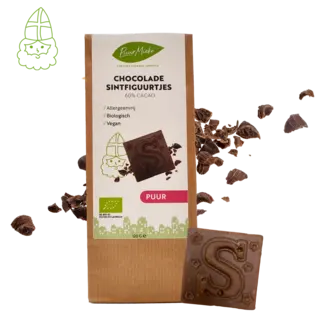 Puur Mieke Chocolade Sintfiguurtjes Puur - Allergeenvrij - 120g - BIO