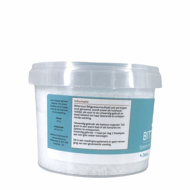 Bitterzout – Epsom Zout (magnesiumsulfaat) - 275gr