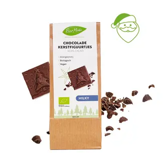 Puur Mieke Chocolade Kerstfiguurtjes Milky allergeenvrij - 120g - BIO