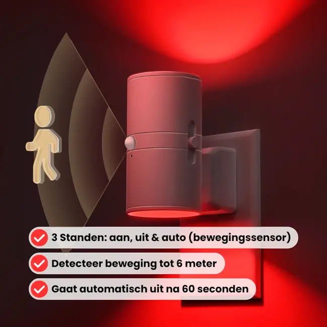 Rood Licht Sensorlamp