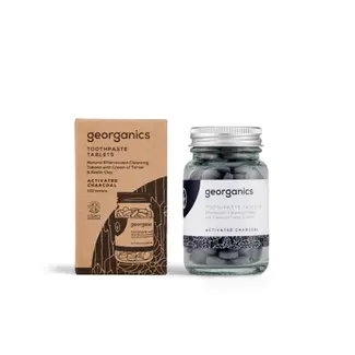Georganics Tandpasta Tabletten - Actieve Kool - 120 tabletten