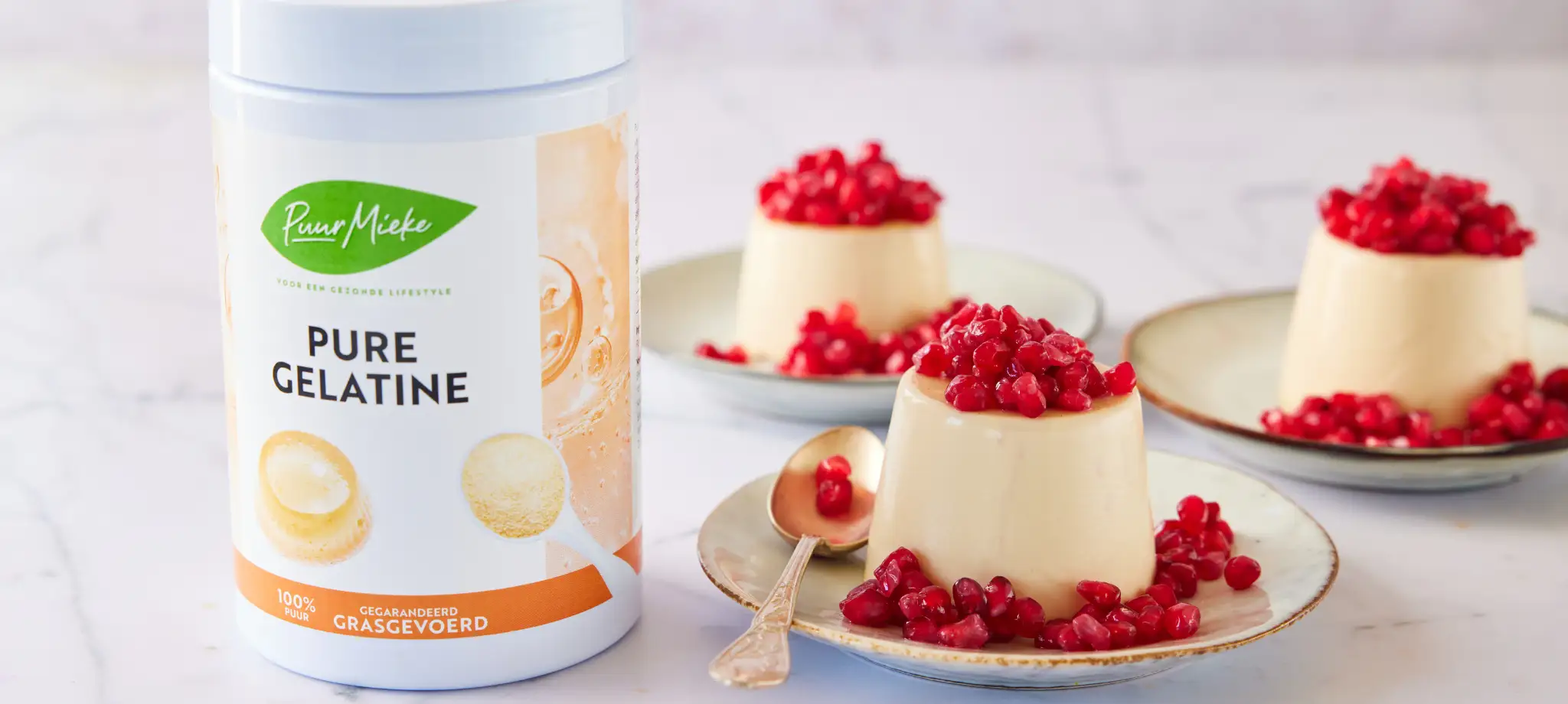 Pannacotta met granaatappel 