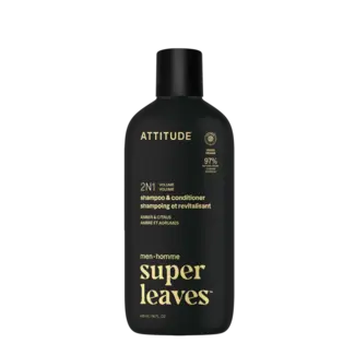 ATTITUDE Men Shampoo+Conditioner Volume Amber & Citrus - 415ml