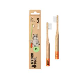 Hydrophil Tandenborstel Bamboe Kids (soft) - 2 stuks