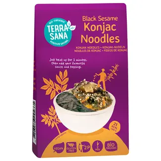 Terrasana Konjac Noodles - Zwarte Sesam - 250g - BIO