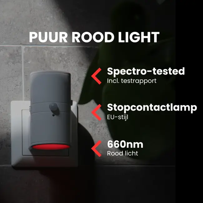 Rood Licht Sensorlamp