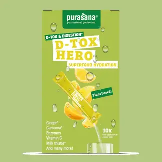 Purasana Hydration Superfoods D-Tox Hero - 10 sachets