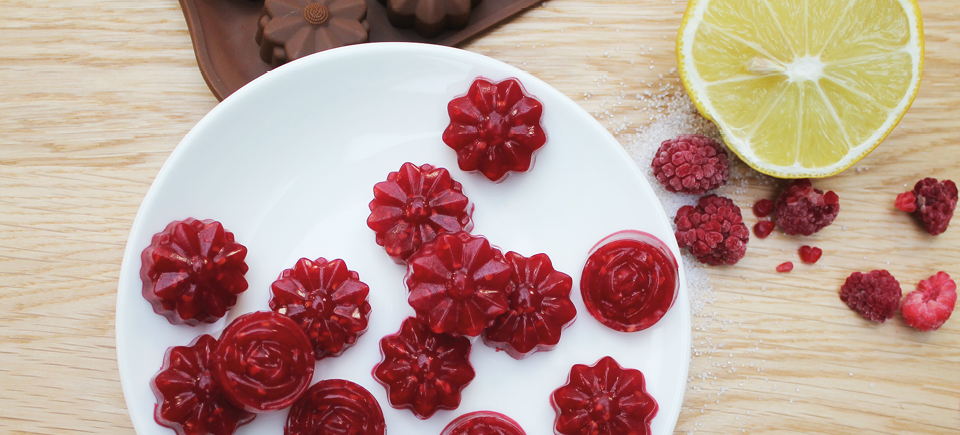 Keto frambozen gummies met gelatine