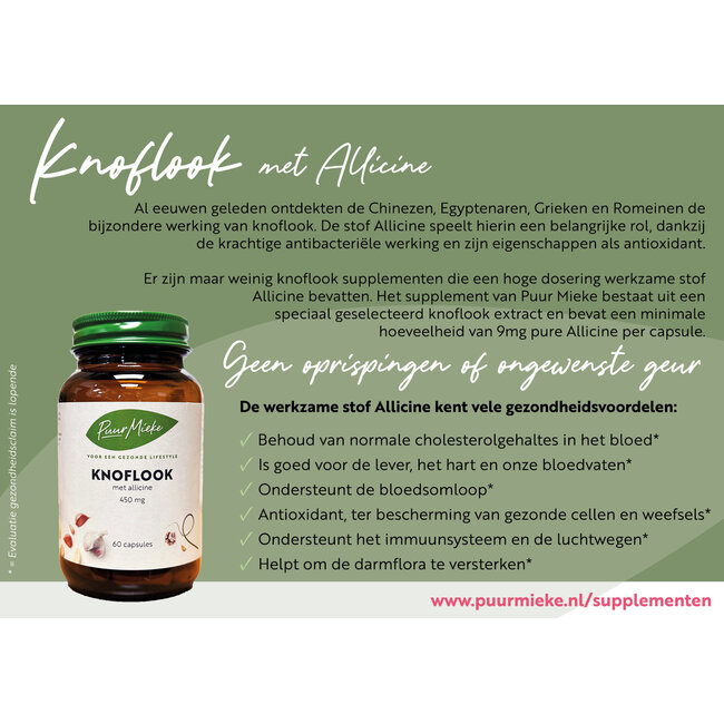 Knoflook met Allicine - 400mg - 60 caps
