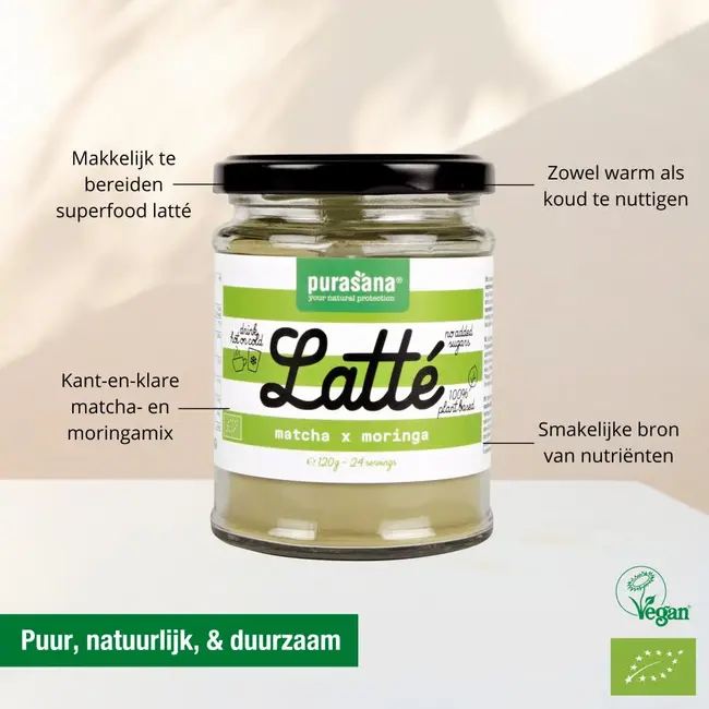 Latte Matcha-Moringa - 120g - BIO