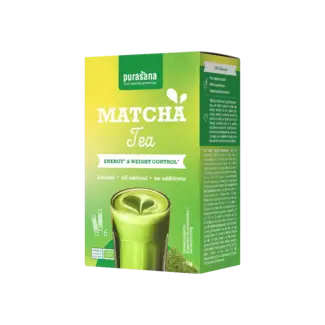 Purasana Instant Matcha Thee - 6 sticks - BIO